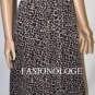 $328 New BCBG Max Azria Black Animal Print Chiffon Cocktail Party Dress Gown 4