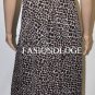 $328 New BCBG Max Azria Black Animal Print Chiffon Cocktail Party Dress Gown 4
