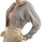 $298 New BCBG Max Azria Runway Smoke Crop Woven Coat Jacket S