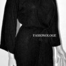 $418 New BCBG Max Azria Black 100% Cashmere Gold Knit Cocktail Sweater Dress M