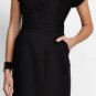 $228 New BCBG Max Azria "Doree" Black Rayon Cotton Cocktail Dress XS