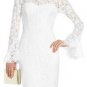 $398 New BCBG Max Azria "Salina" White Lace Cocktail Party Dress NWT 2