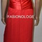 $268 New Max&Cleo by BCBG Mercury Red Strapless Satin Chiffon Cocktail Gown 2