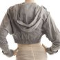 $298 New BCBG Max Azria Runway Smoke Crop Woven Coat Jacket XS