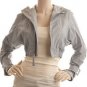 $298 New BCBG Max Azria Runway Smoke Crop Woven Coat Jacket XS
