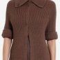 $218 New BCBG Max Azria "Nash" Heat Dark Bisque Wool Cocktail Sweater Top XS