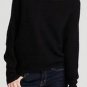 $238 New BCBG Max Azria "Camille" Black Knit Party Sweater Top XXS