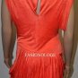 $248 New BCBG Max Azria Runway Mandarin Draped Jersey Cocktail Party Dress S