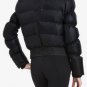 $398 New BCBG Max Azria "Angelica" 100% Duck Down Black Quilted Coat Jacket  M