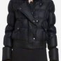 $398 New BCBG Max Azria "Angelica" 100% Duck Down Black Quilted Coat Jacket  M