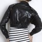 $268 New BCBG Max Azria Runway Black Gold Motorcycle Convertable Vest Jacket S
