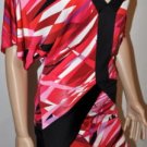 $208 New BCBG Max Azria Begonia Print Jersey Short Party Dress M