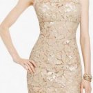 $498 New BCBG Max Azria "Duwi" Dark Tusk Sequin Cocktail Party Dress 10