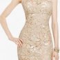 $498 New BCBG Max Azria "Duwi" Dark Tusk Sequin Cocktail Party Dress 10