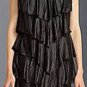 $258 New BCBG Max Azria Black Mesh Tiered Cocktail Party Dress S
