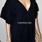 $228 New BCBG Max Azria Navy 100% Lambs Wool Cardigan Sweater M