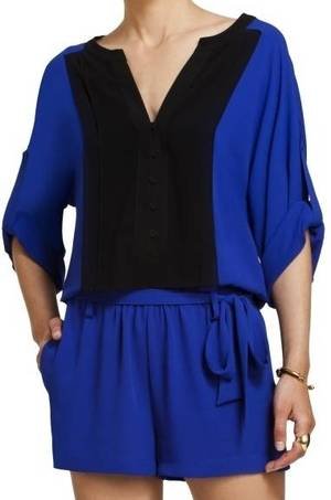 bcbg blue jumpsuit