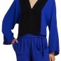 $198 New BCBG Max Azria "Elie" Royal Blue Colorblock Cocktail Party Romper NWT S