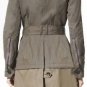 $448 New BCBG Max Azria Military Willow Belted Woven Trench Coat Jacket NWT XS
