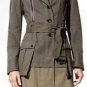 $448 New BCBG Max Azria Military Willow Belted Woven Trench Coat Jacket NWT XS