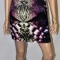 $208 New BCBG Fuschia Berry Print Shift Cocktail Party Dress S