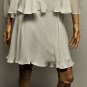 $548 New BCBG Max Azria White Layered Silk Chiffon Rosette Party Dress S