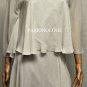 $548 New BCBG Max Azria White Layered Silk Chiffon Rosette Party Dress S
