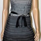 $558 New BCBG Max Azria Grey Tiered " Christi" Silk Cocktail Dress ~0~