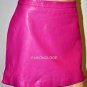 $228 New BCBG Max Azria Magenta Leather Geniune Mini Skirt 8