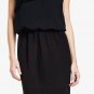 $348 New BCBG Max Azria Black Pleated Ryffle Cocktail Party Dress NWT S