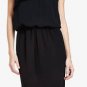 $348 New BCBG Max Azria Black Pleated Ryffle Cocktail Party Dress NWT S