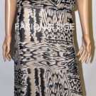 $398 New BCBG Max Azria Black Combo Silk Strapless Long Cocktail Gown 8
