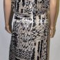 $398 New BCBG Max Azria Black Combo Silk Strapless Long Cocktail Gown 8