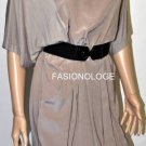 $238 New BCBG Max Azria Hazelnut Silk Rayon Belted Cocktail Party Dress S