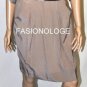 $238 New BCBG Max Azria Hazelnut Silk Rayon Belted Cocktail Party Dress S