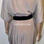 $238 New BCBG Max Azria Hazelnut Silk Rayon Belted Cocktail Party Dress S