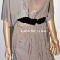 $238 New BCBG Max Azria Hazelnut Silk Rayon Belted Cocktail Party Dress S