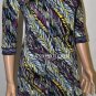 $138 New BCBG Max Azria Black Combo Print Jersey Cocktail Party Dress S