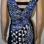 $248 New BCBG Max Azria "Gila" Sapphire Jersey Cocktail Dress S