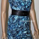 $198 New BCBG Max Azria "Sherri" Blue Surf Draped Jersey Cocktail Party Dress XS