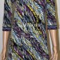 $138 New BCBG Max Azria Black Combo Print Jersey Cocktail Party Dress M