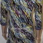 $138 New BCBG Max Azria Black Combo Print Jersey Cocktail Party Dress M