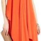 $218 New BCBG Max Azria "Sahalhe" Saffron Assymetical Cocktail Party Dress NWT S