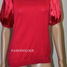 $198 New BCBG Max Azria Azalea Silk Cotton Cocktail Party Shirt Top L