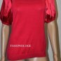 $198 New BCBG Max Azria Azalea Silk Cotton Cocktail Party Shirt Top L