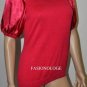 $198 New BCBG Max Azria Azalea Silk Cotton Cocktail Party Shirt Top L