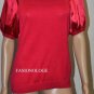 $198 New BCBG Max Azria Azalea Silk Cotton Cocktail Party Shirt Top L