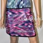 $268 New BCBG Max Azria Dark Ink Print 100% Silk Shift Cocktail Party Dress S