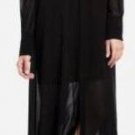 $348 New BCBG Max Azria "Chelsea" Black Chiffon Cocktail Party Dress XS