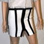 $844 New BCBG Max Azria Vapor Genuine Leather Cropped Motorcycle Coat Jacket S